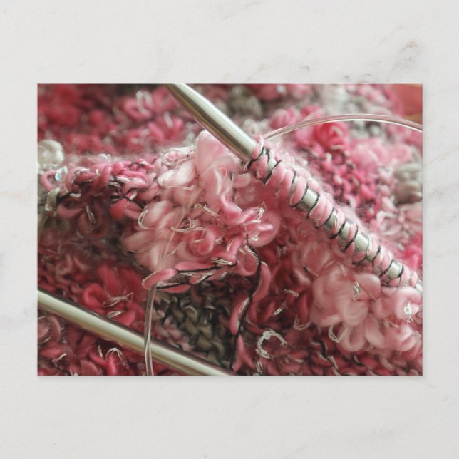 Stickning med ull vykort (Framsida)