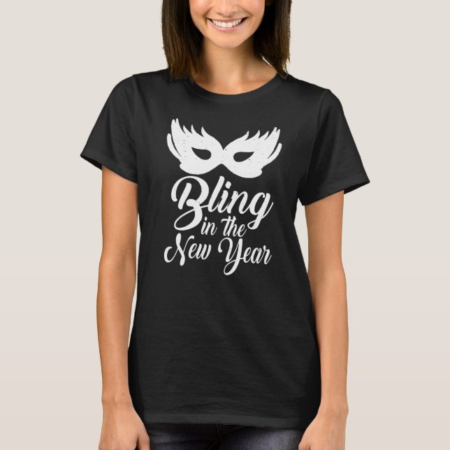 Stickning under nyårsperioden Helgdagar T Shirt (Framsida)