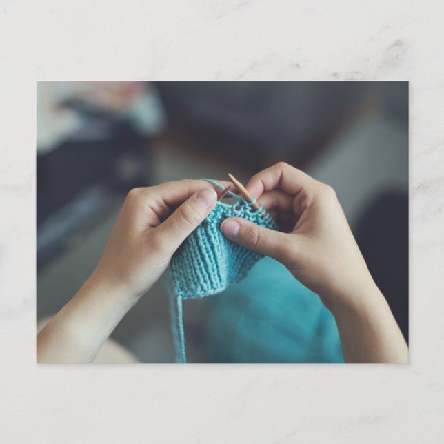 stickning vykort (Framsida)