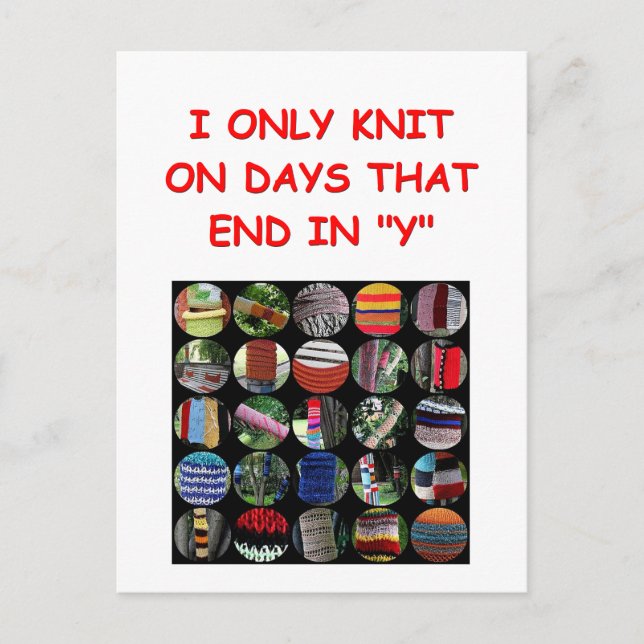 stickning vykort (Framsida)