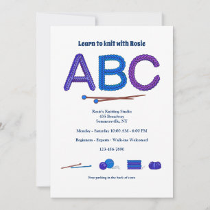 Stickningens ABC Inbjudan