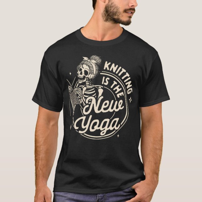 Stickningsälskare Stickar Stickning Händer Stickni T Shirt (Framsida)