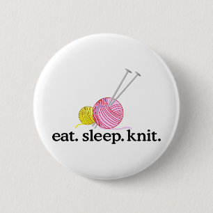 Stickor & garn knapp