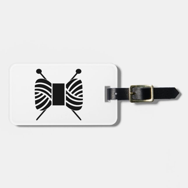 Stickor & garnSkeinhantverk Bagagebricka (Horisontell Framsida)