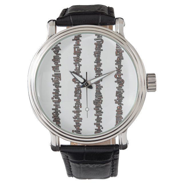 Sticks And Stones-Modern Geometric Stripes Armbandsur (Framsida)
