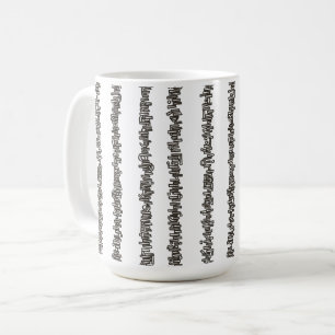 Sticks And Stones-Svart Och Vitt Modern Kaffemugg