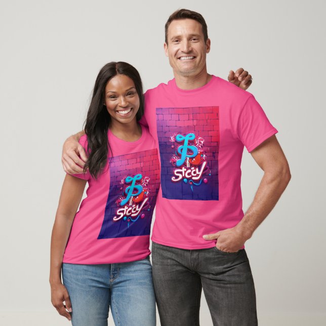Sticky Kattunge Graffiti T Shirt (Unisex)