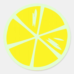 Sticky Lemon Runt Klistermärke