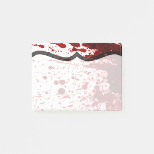 Sticky Notes Blood Splatter Vampire Gothic Post-it Block