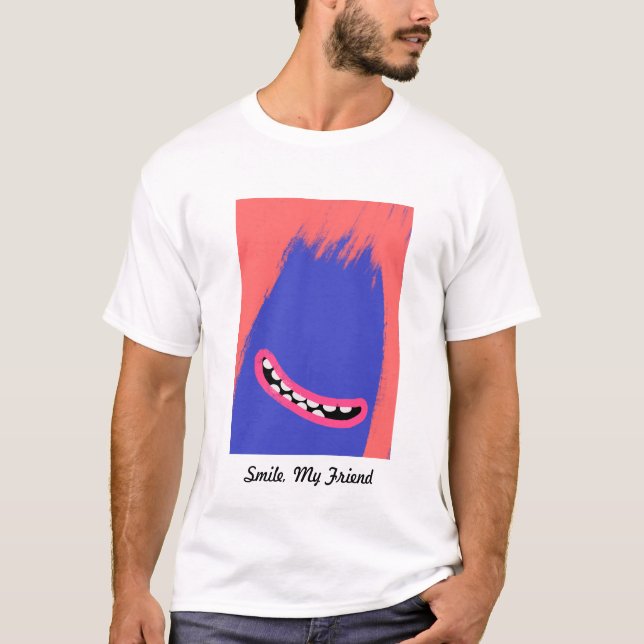 Sticky Red Monster T-Shirt (Framsida)