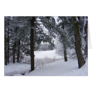 Sticky Snö 132 ~-kort Hälsningskort