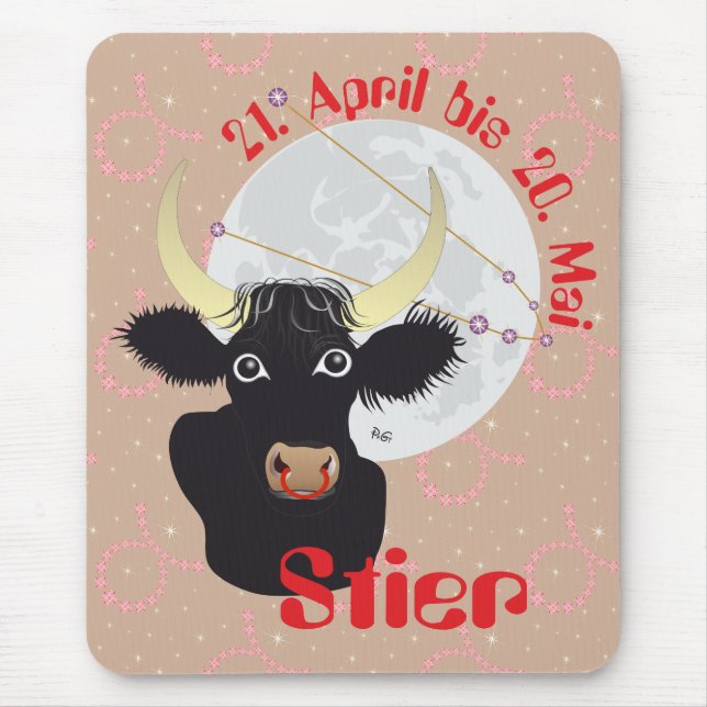 Stier 21. April bis 20. Mai Mausmatte Musmatta (Framsidan)