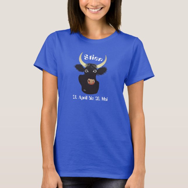 Stier 21. April bis 20. Mai T-shirt (Framsida)