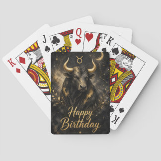 Stier Happy Birthday Sternzeichen Design Casinokort
