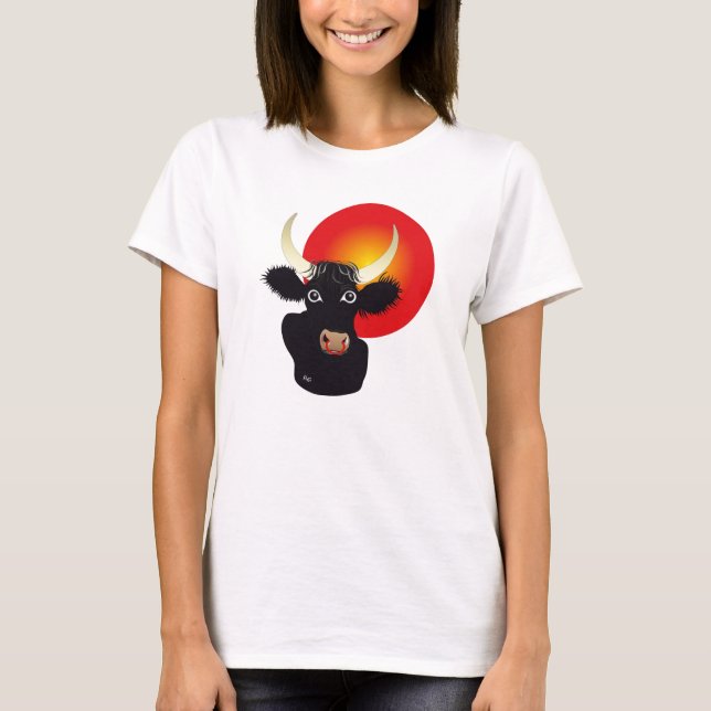 Stier - Tierkreiszeichen T-Shirt (Framsida)
