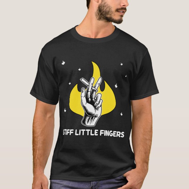 Stiff Little Finger Punk T Shirt (Framsida)