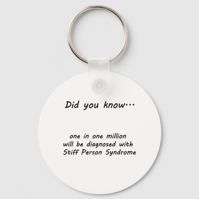 Stiff Person Syndrome - visste du? Nyckelring (Framsida)