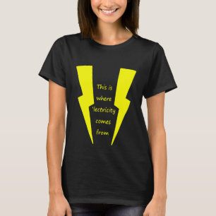Stifler Mamma härstammar från elektricitet T Shirt