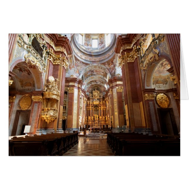 Stift Melk Kirche Hälsningskort (Framsidan Horizontal)