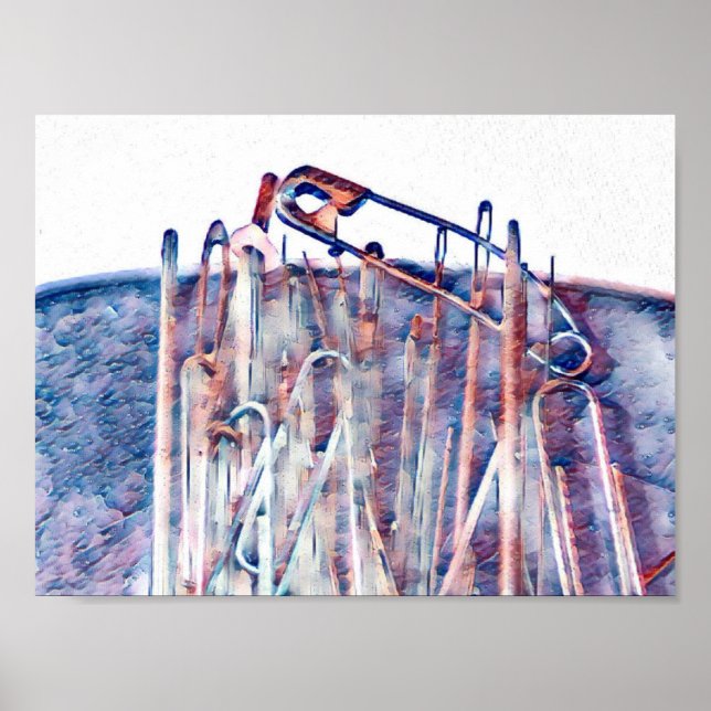 Stift och Nål Poster (Framsidan)