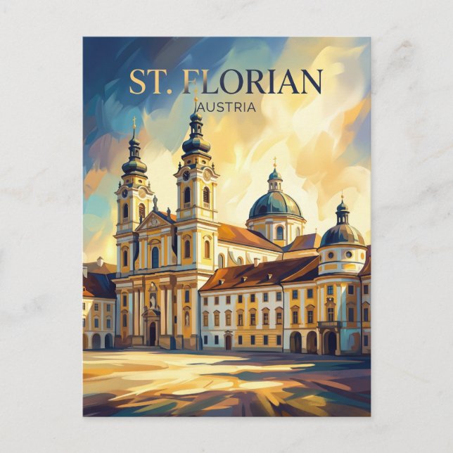 Stift St. Florian Österrike Vykort (Framsida)