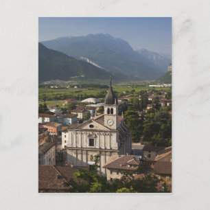 Stiftskyrka på morgonen, Arco, Trento Vykort