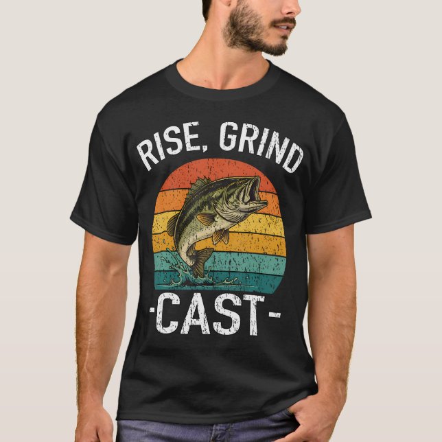 Stig Fiskechejare Gjutande Fiskälskare T Shirt (Framsida)