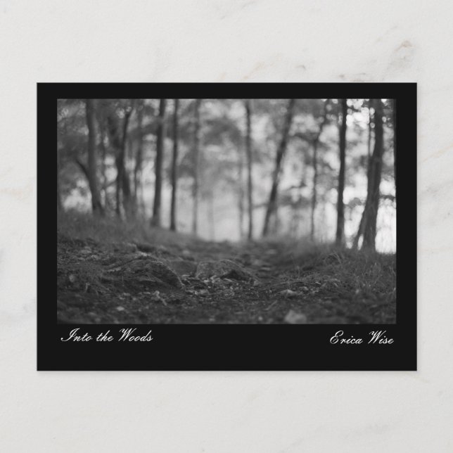 Stig genom skogen vykort (Framsida)