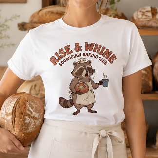 Stig & Gnäll Tvättbjörn Surdeg Bakar Rolig T Shirt