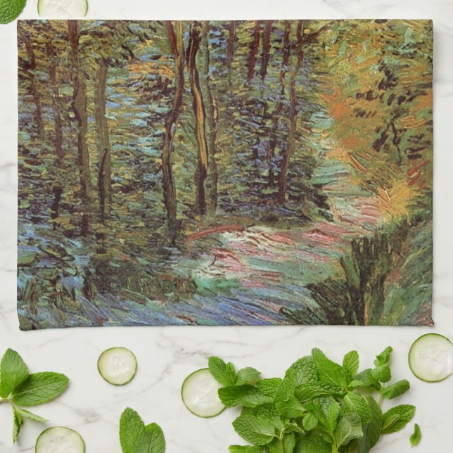 Stig i skogen av Vincent van Gogh Kökshandduk (Vikta)