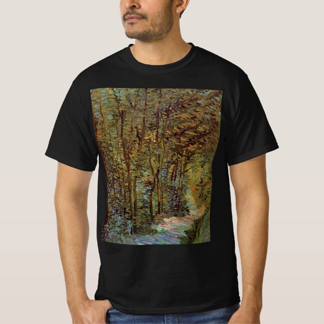 Stig i skogen av Vincent van Gogh T Shirt (Framsida)