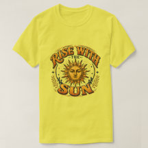 Stig Med Solen Retro Märke T-Shirt