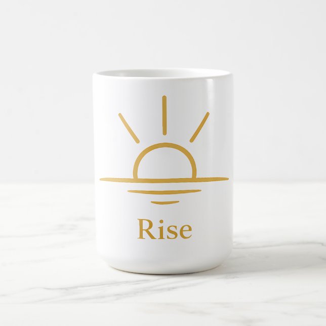 Stig — Minimalist soluppgång Kaffemugg (Center)