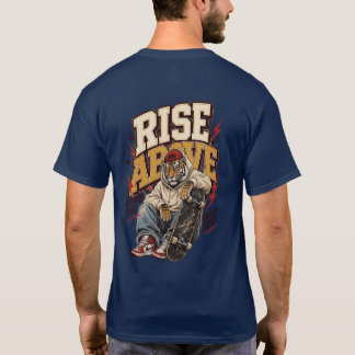 Stig Över Motivations Skateboardåkare Tiger Street T Shirt