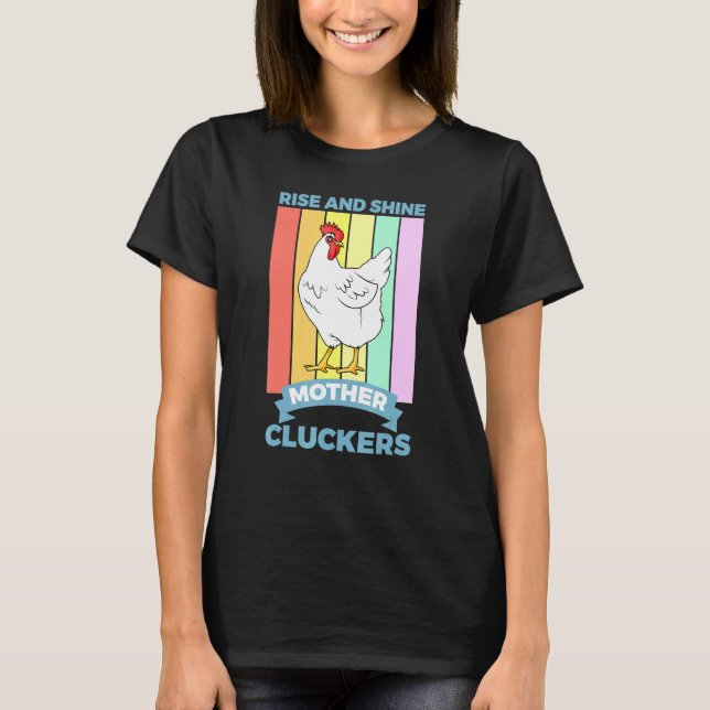Stig Shine Mamma Kluckare Kyckling T Shirt (Framsida)