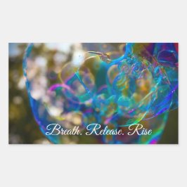 Stig som en bubbla (dekaler) rektangulärt klistermärke