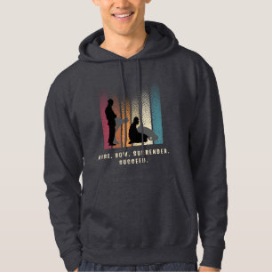 Stig upp. Buga. Överge. Succeed. – Islamiskt böneo Hoodie