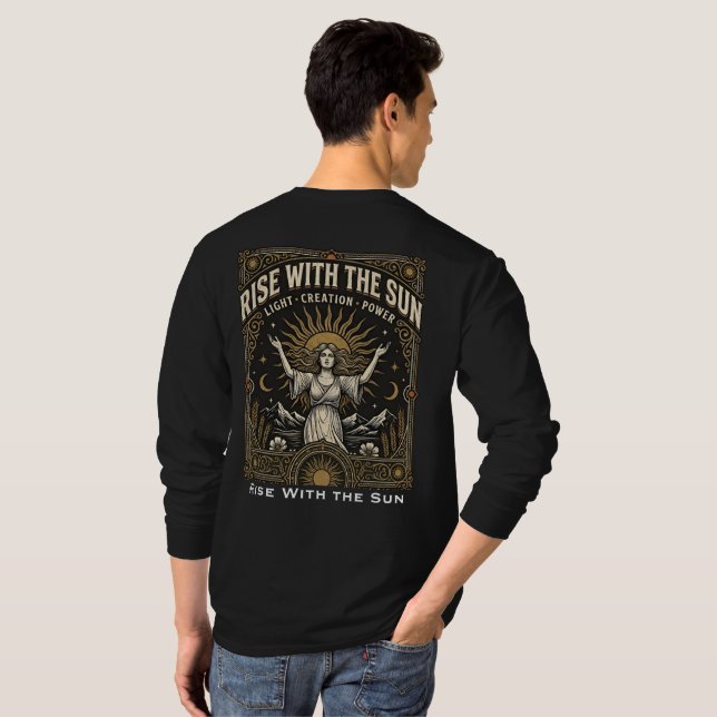 Stig Upp Med Solen T Shirt (Hel baksida)