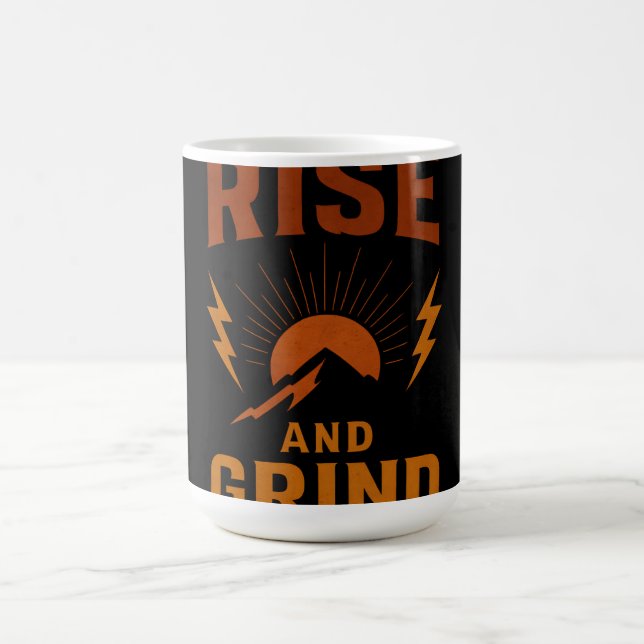 Stig Upp och Ansträng Dig – Tidig Morgon Hustle Fi Kaffemugg (Center)