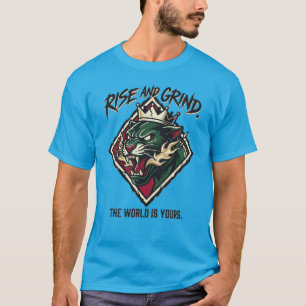 Stig Upp Och Kämpa Pantherkung Sov Aldrig Dominer T Shirt