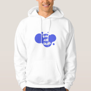 Stig Upp Och Klara Bubbeltypografi Hoodie