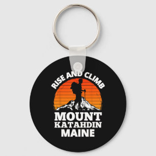 Stig Upp Och Klättra Mount Katahdin Maine Bergsklä Nyckelring