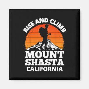 Stig Upp Och Klättra Mount Shasta Kalifornien Berg Magnet