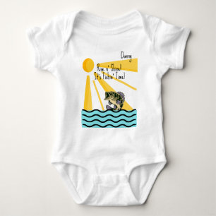 "Stig upp och lys! Nu är det Fisketid!" Anpassad T Shirt