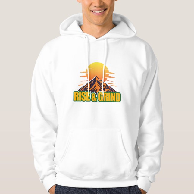 stig upp och mala hoodie (Framsida)