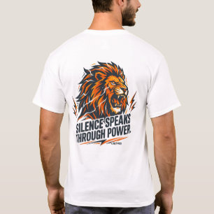 Stig Upp Över Bruset Lejon Motiverande Styrka T Shirt