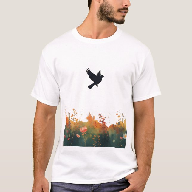 Stig Upp Över Krig – Fredsduva Grafisk T-Shirt (Framsida)