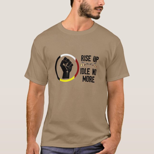 Stig upp - slöa ingen mer T-tröja T-shirt (Framsida)