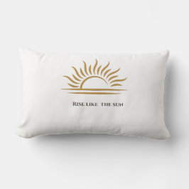 Stig Upp Som Solen Inspirerande Dekorativ Kudd Lumbarkudde
