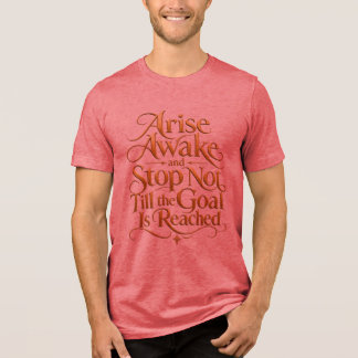 Stig Upp Vakna Citat T-Shirt | Inspirerande Yoga